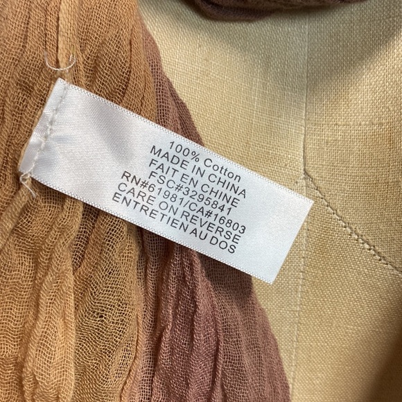 OMBRÉ BROWN SCARF UNBRANDED - Picture 3 of 4